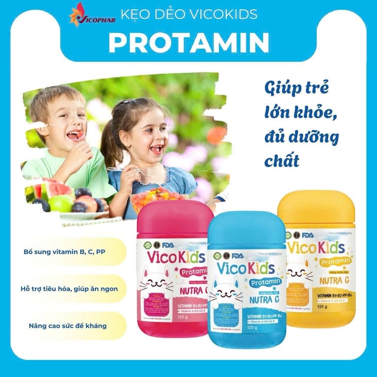 Kẹo dẻo vicokid 125g