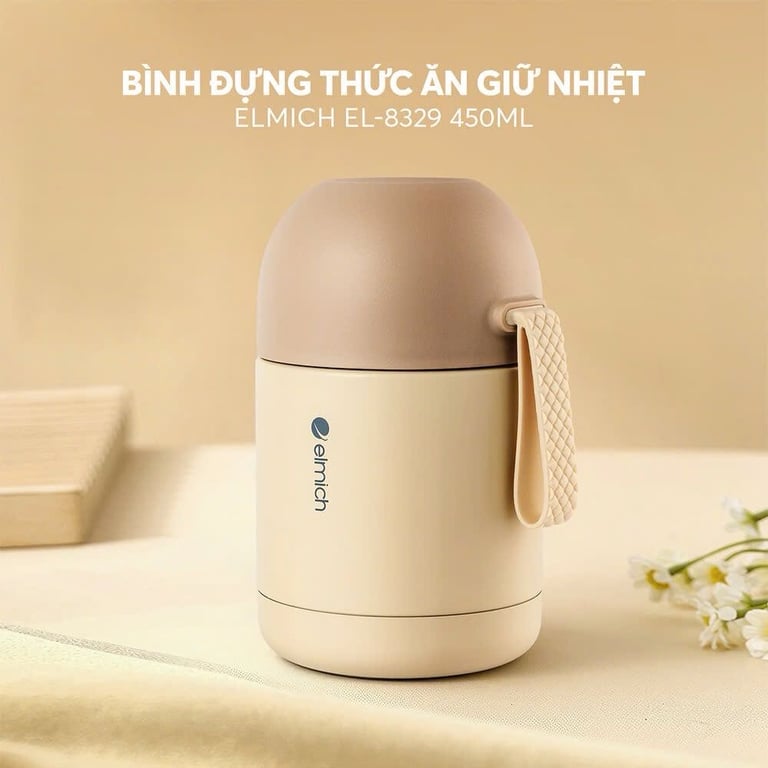 Bình đựng thức ăn giữ nhiệt inox 304 Elmich EL8301 dung tích 450ml