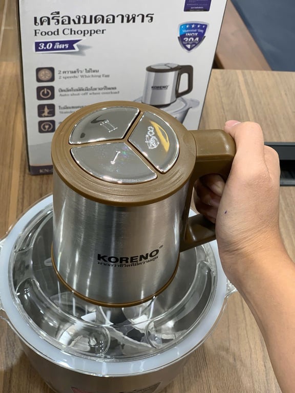 MÁY XAY THỊT KORENO 3L 400W KÈM DỤNG CỤ BÓC TỎI