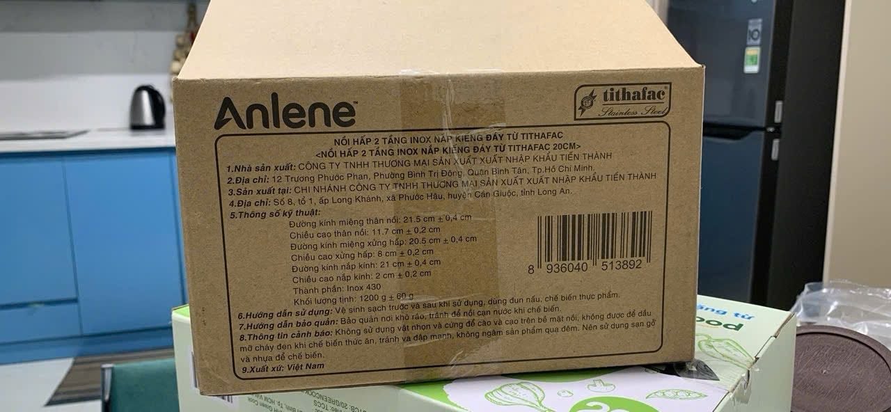 Xửng hấp 2 tầng 20cm liền khối