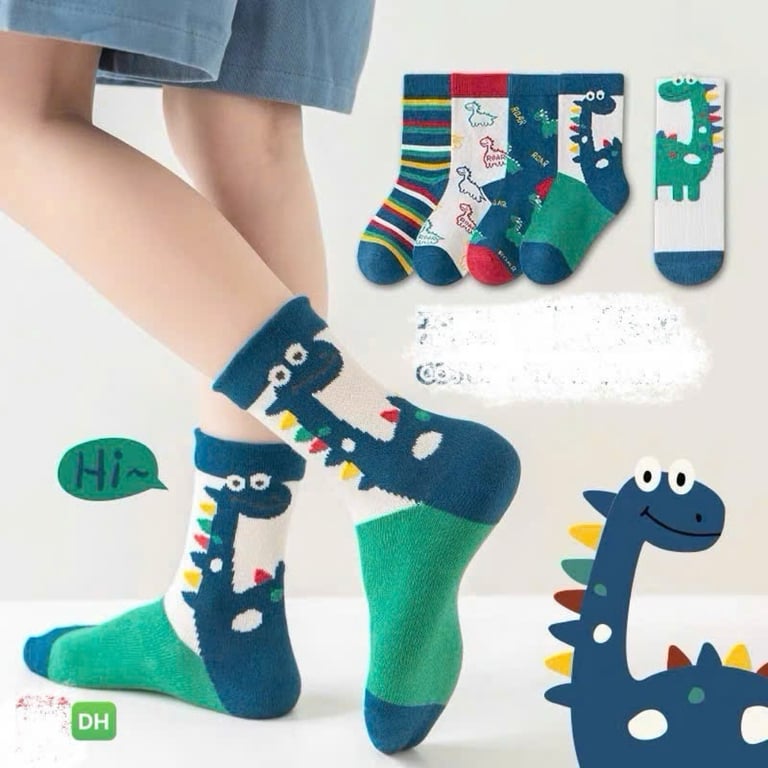 Set 10 đôi TẤT KHỦNG LONG cho bé