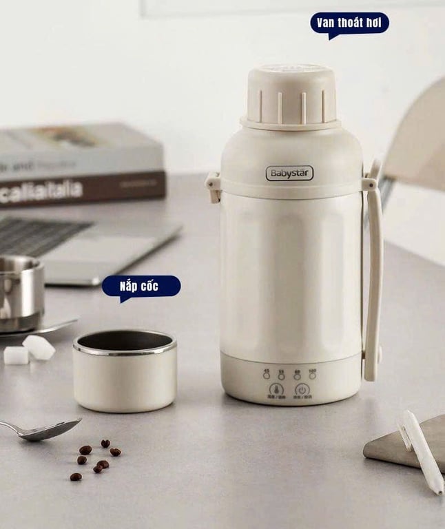 BÌNH ĐUN NƯỚC GIỮ NHIỆT 1200ML BABYSTAR