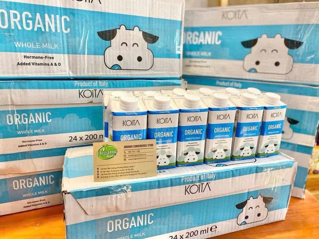 SỮA HỮU CƠ NGUYÊN KEM KHÔNG LACTOSE KOITA 200ML