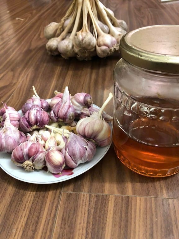 0,5kg Tỏi tím Hải Dương nhà trồng chuẩn sạch an toàn