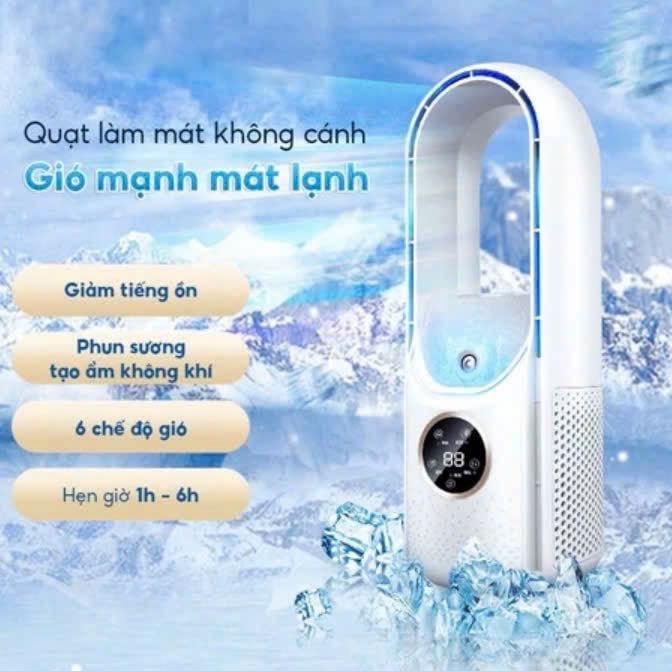 QUẠT ĐIỀU HÒA PHUN SƯƠNG MINI KHÔNG CÁNH