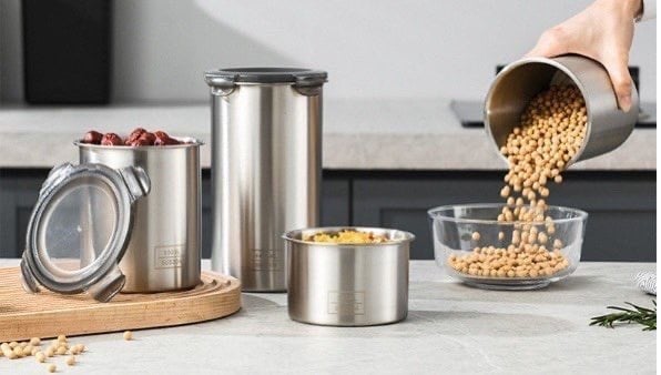 NC06 - Set 3 hộp Inox 304 đựng thực phẩm (500ml+900ml+1400ml)