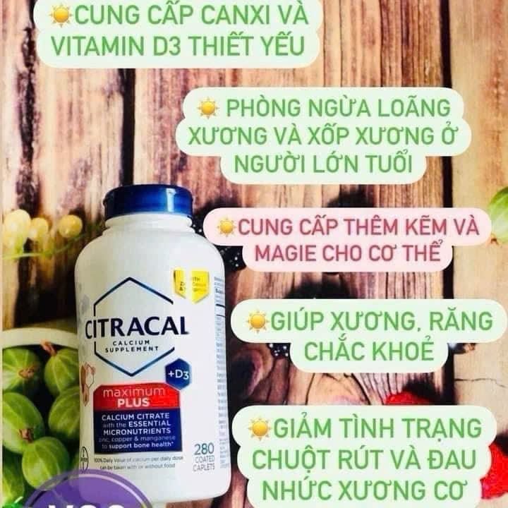 CITRACAL - Canxi cao cấp Mỹ