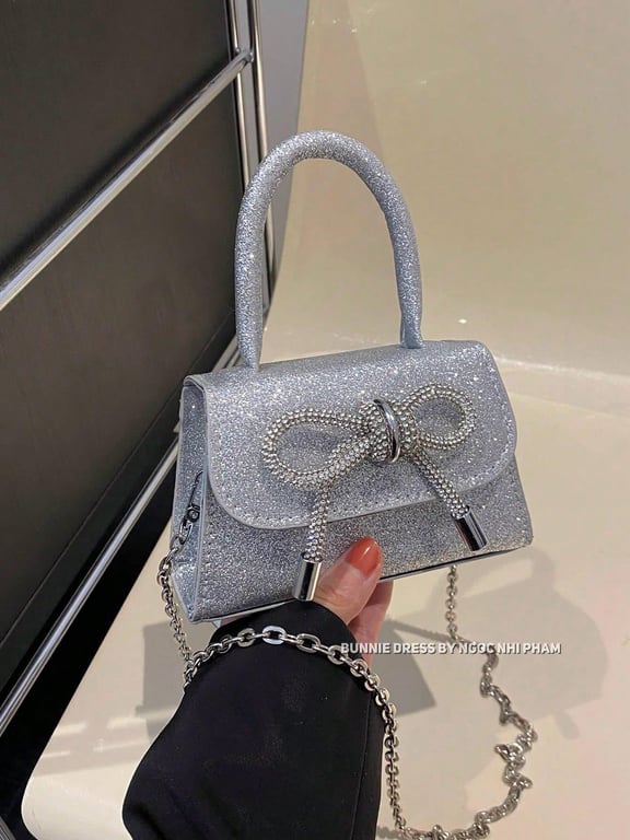 Túi kim tuyến bạc mini