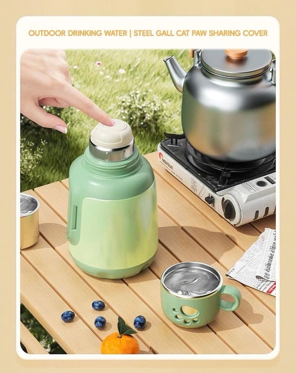 Bình giữ nhiệt chân mèo inox 316 OYATTON 1000ml - O52