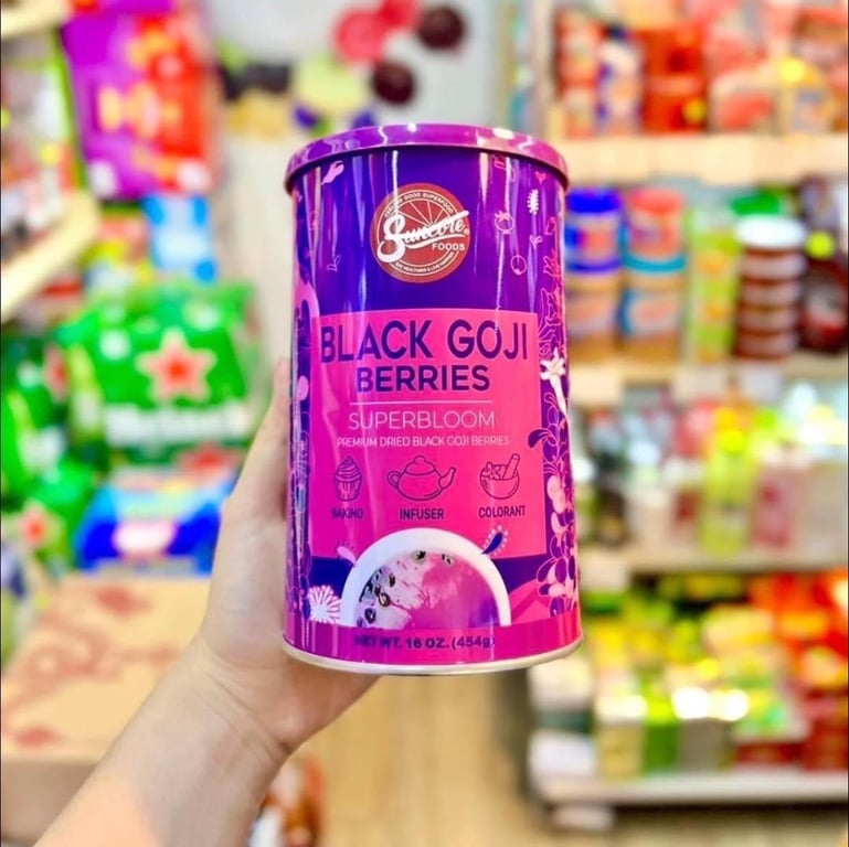 Hắc Kỷ Tử #Suncore Food Black Goji Berries hộp 454g