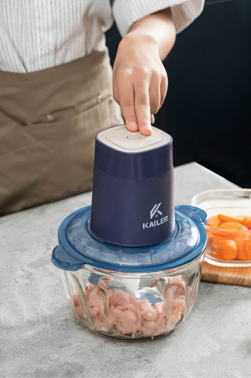 MÁY XAY THỊT KAILER CỐI THỦY TINH KL-007