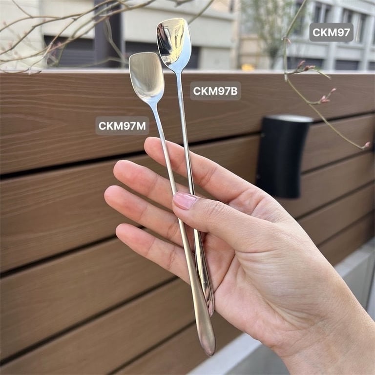 Set 5 thìa chanh bản vuông cán dài 20cm Reichmann Kochin