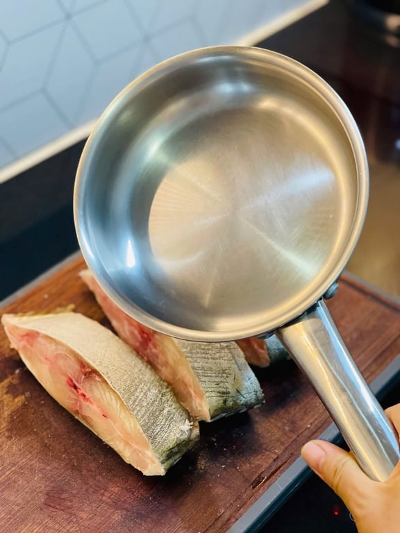 CHẢO INOX 3 LỚP LIỀN KHỐI KALPEN KAZLER OZ 16, 20, 24CM