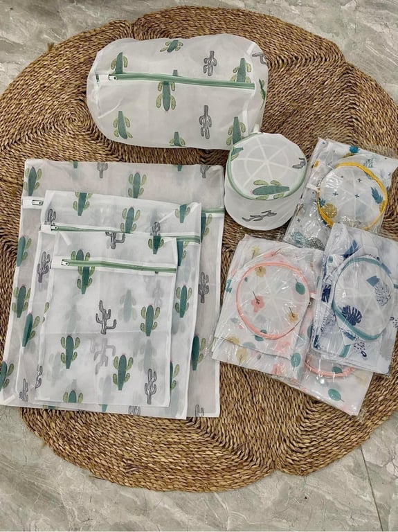 SET TÚI LƯỚI GIẶT ĐỒ 5 MÓN 3 LỚP CAO CẤP MẪU MỚI NHẤT