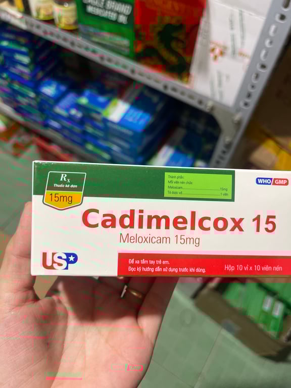 Meloxicam 15 usp h/100v nén cadimelox