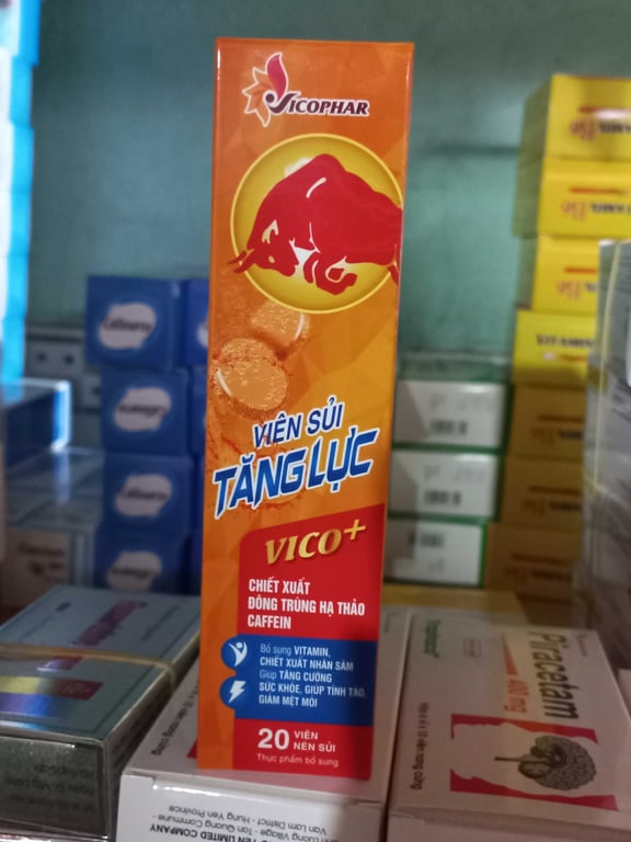 Sủi tăng lực VICOPHAR hộp t/20v