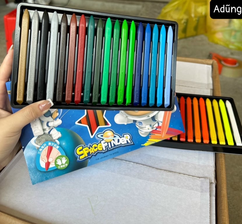 HỘP BÚT SÁP MÀU HỮU CƠ 36 MÀU HÃNG DELI 🌈