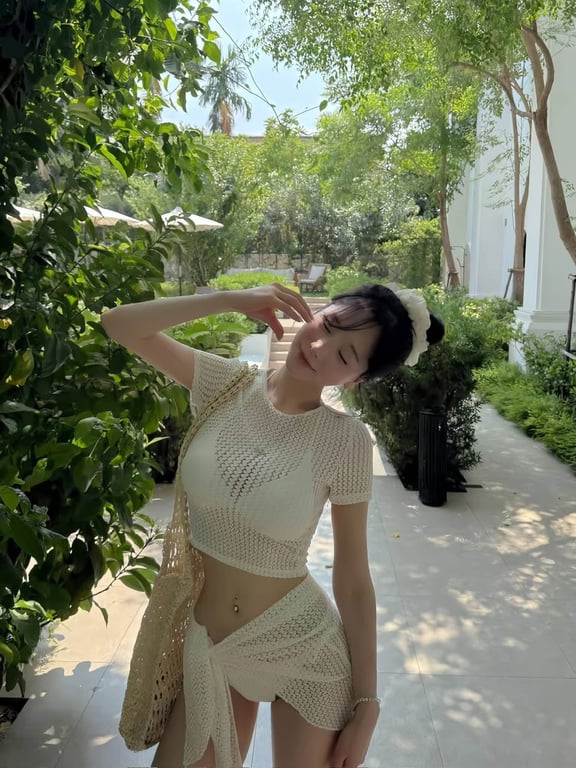 Bikini lứoi trắng 2 mảnh