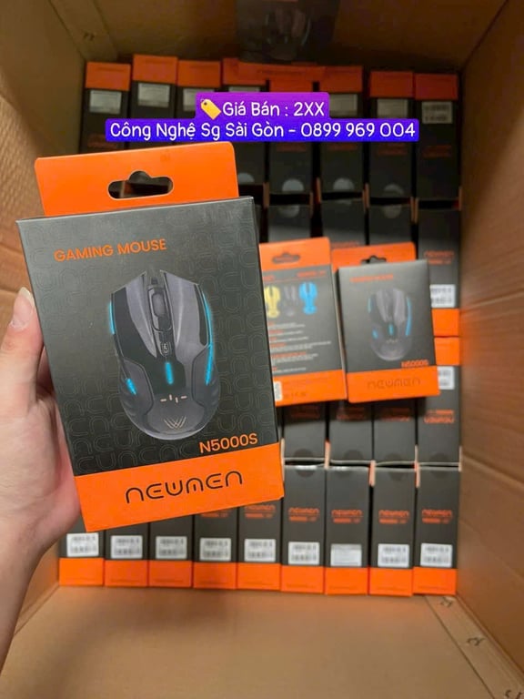 Chuột Có Dây Gaming NEWMEN N5000S Black (LED, Silent switch )