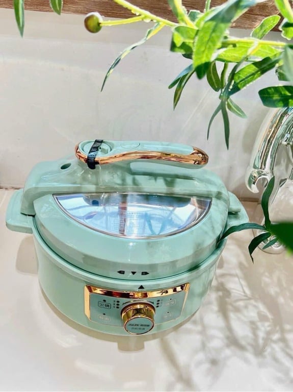 Nồi Áp Suất AUX 4L - Màu xanh Mint siêu siêu đẹp