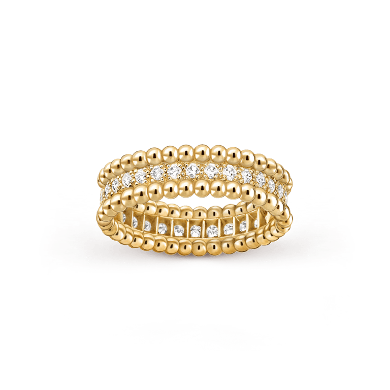 Perlée diamonds ring, 1 row