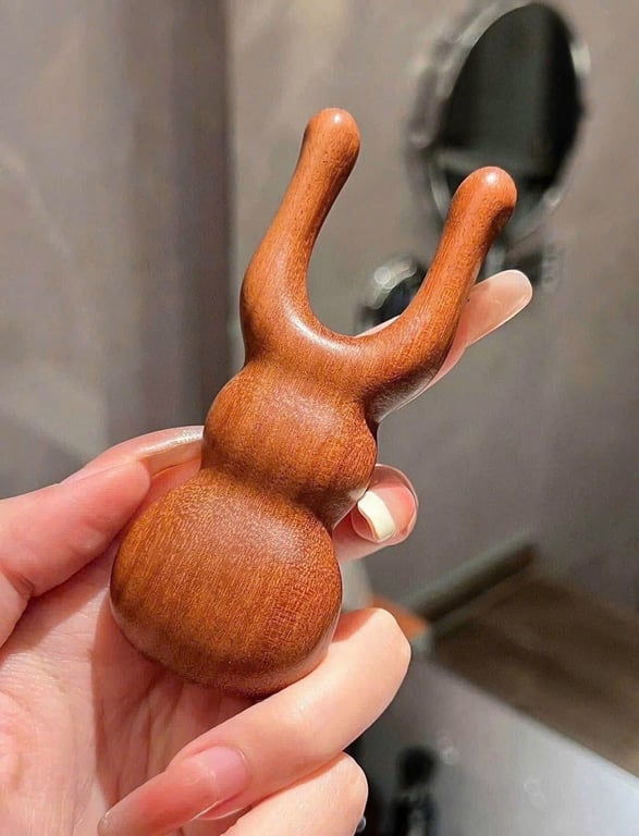 SET 2C MASSGAGE ĐẦU GỖ ĐÀN HƯƠNG