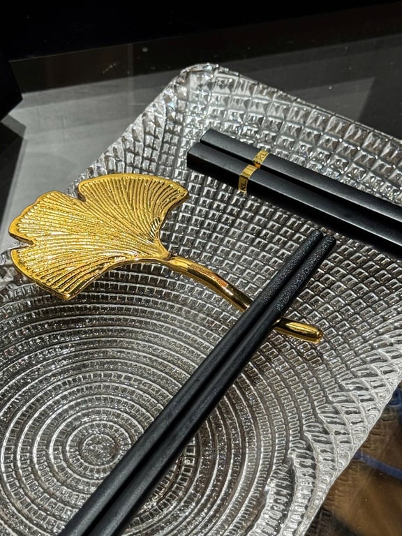 Bộ đũa & gác đũa lá Ngân Hạnh cao cấp – thương hiệu KELLER