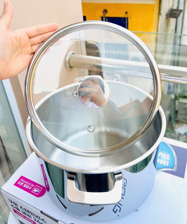 NỒI INOX 18/10 NGUYÊN KHỐI GUME SIZE 18CM/20CM/26CM