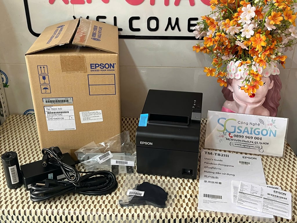 Máy in hóa đơn Epson TM-T82 III ( Cổng USB + LAN )