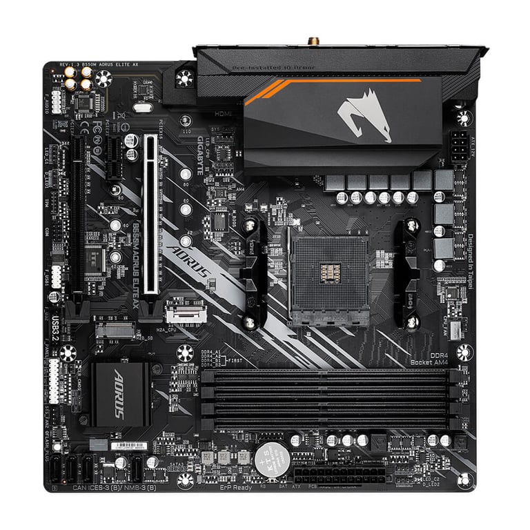 Mainboard Gigabyte B550M AORUS ELITE AX (Wifi+Bluetooth)