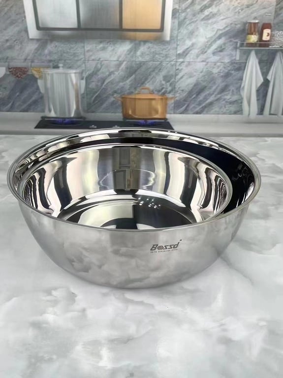 TÔ TRỘN THỨC ĂN KIÊM CHẬU RỬA INOX NHÀ BOSSD ! size 24/28cm