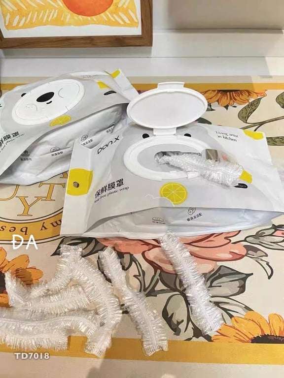 Set 100 túi màng bọc thực phẩm mẫu mới cực tiện gọn mà rất dễ dùng nha