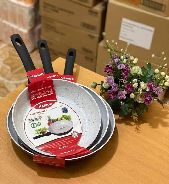 Chảo men gốm Rapido size 24-26-28-30cm
