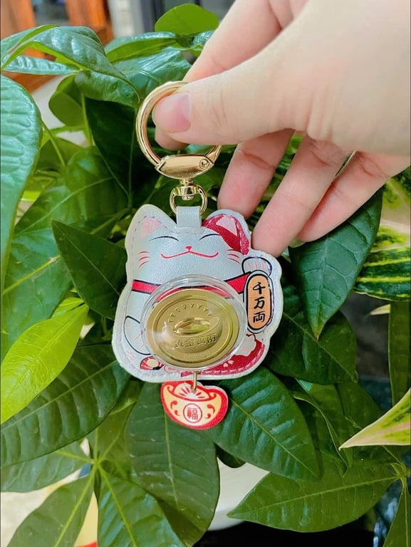 móc khóa Mèo Thần Tài may mắn FULLBOX