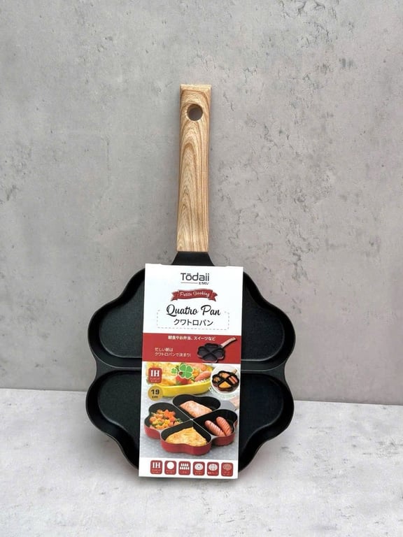 CHẢO 4 NGĂN HÌNH CỎ 4 LÁ TODAII 19CM