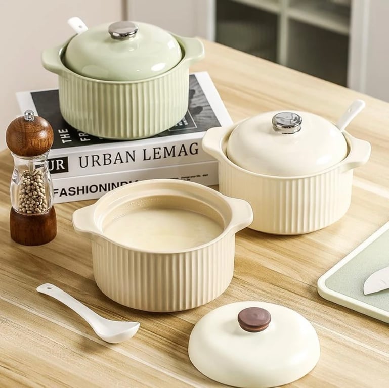 Âu gốm 1100ml vân sọc siêu sang