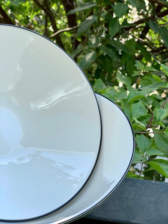 MH06 - SET 5 BÁT TÔ LOE VIỀN ĐEN 20CM