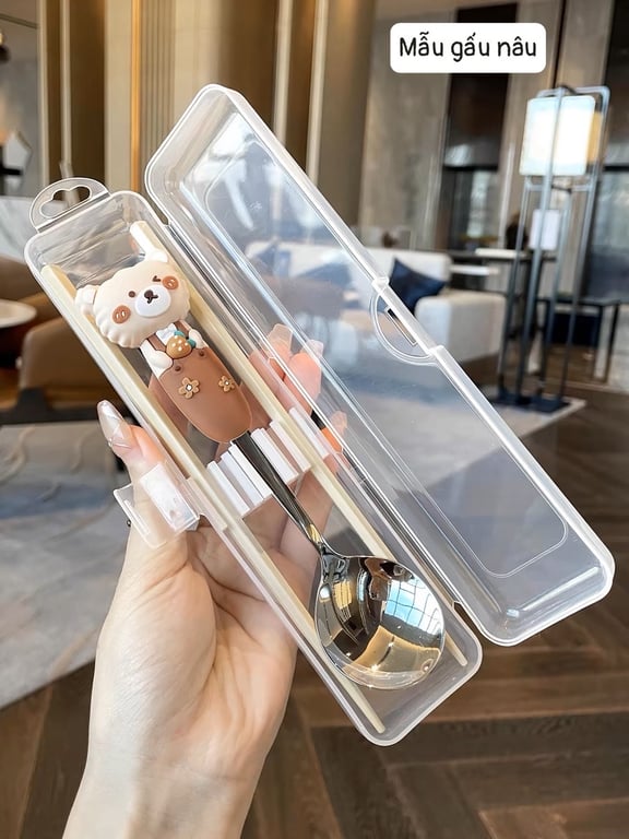 Thìa inox kute cho bé