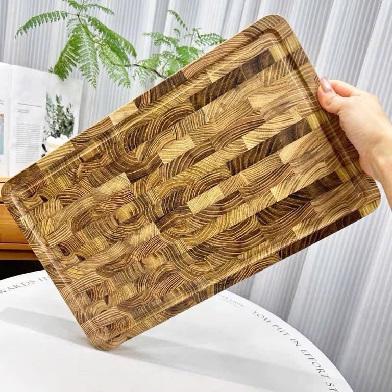 Thớt gỗ TEAK size đại Chockmen 43cm