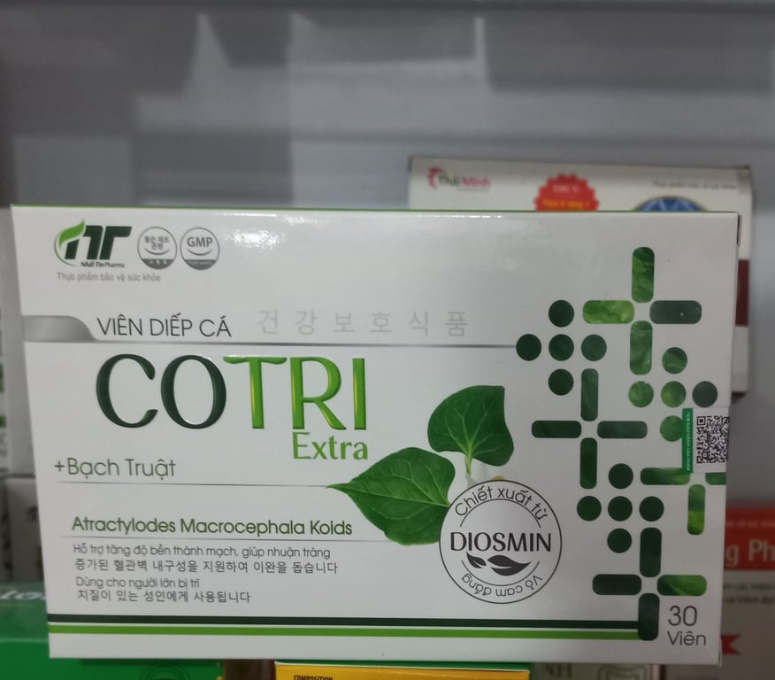 Viên diếp cá Cotri Extra h/30v