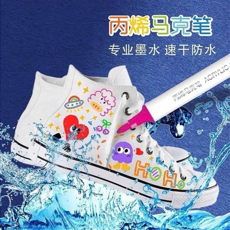 BÚT MÀU DẠ ACRYLIC MARKER HỘP 80 bút xịn đẹp