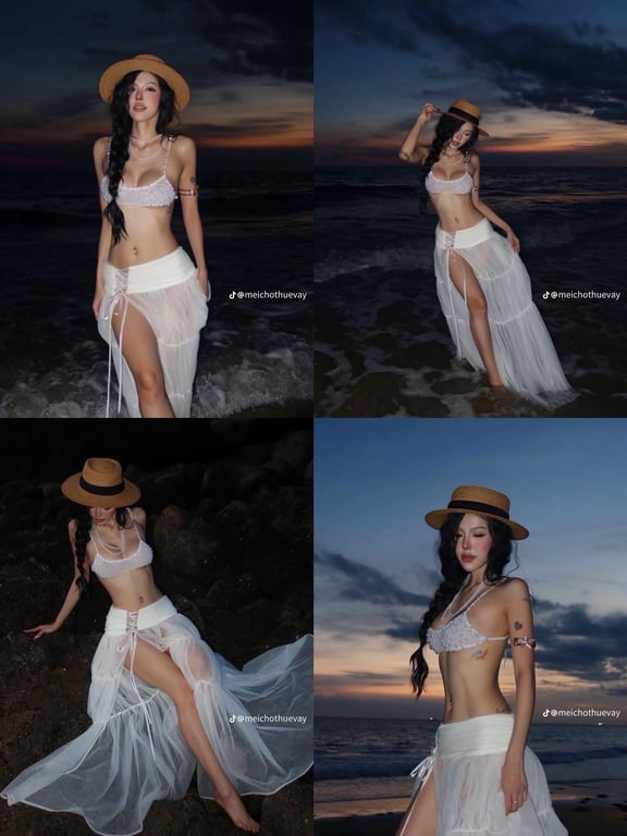Set bikini ngọc trai