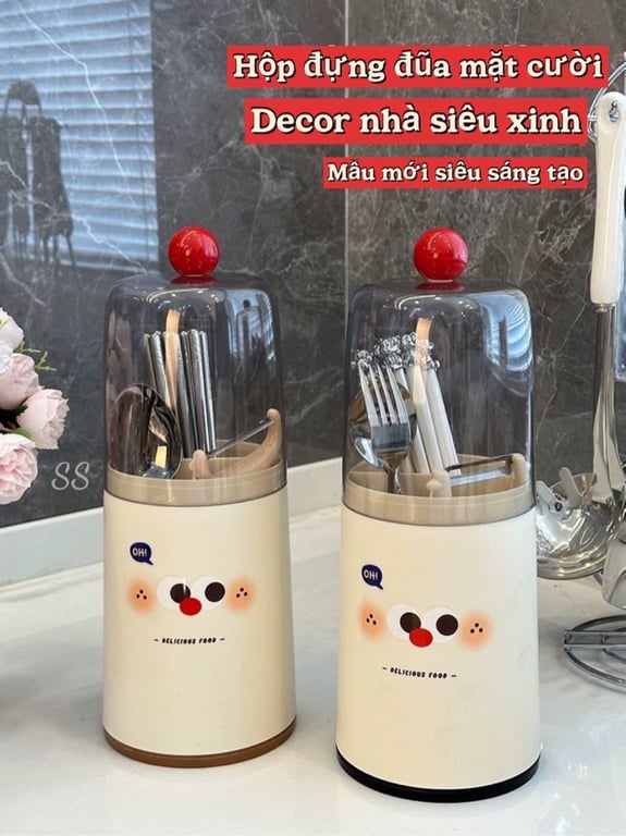 Ống Đựng Đũa Có Núm Cầm Tay