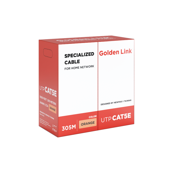 Dây Cáp Mạng Golden Link UTP Cat 5e Platinum 305m/Cuộn, NM (Trắng )