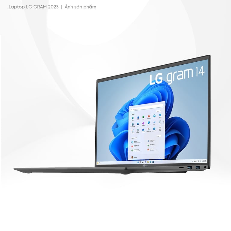 Laptop LG Gram 14ZD90R-G.AX53A5 (Intel Core i5-1340P/ 16GB/ 256GB/ Intel Iris Xe/ 14 inch WUXGA/ NoOS)