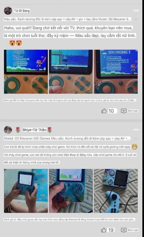 Máy chơi game cầm tay với hơn 500 trò chơi