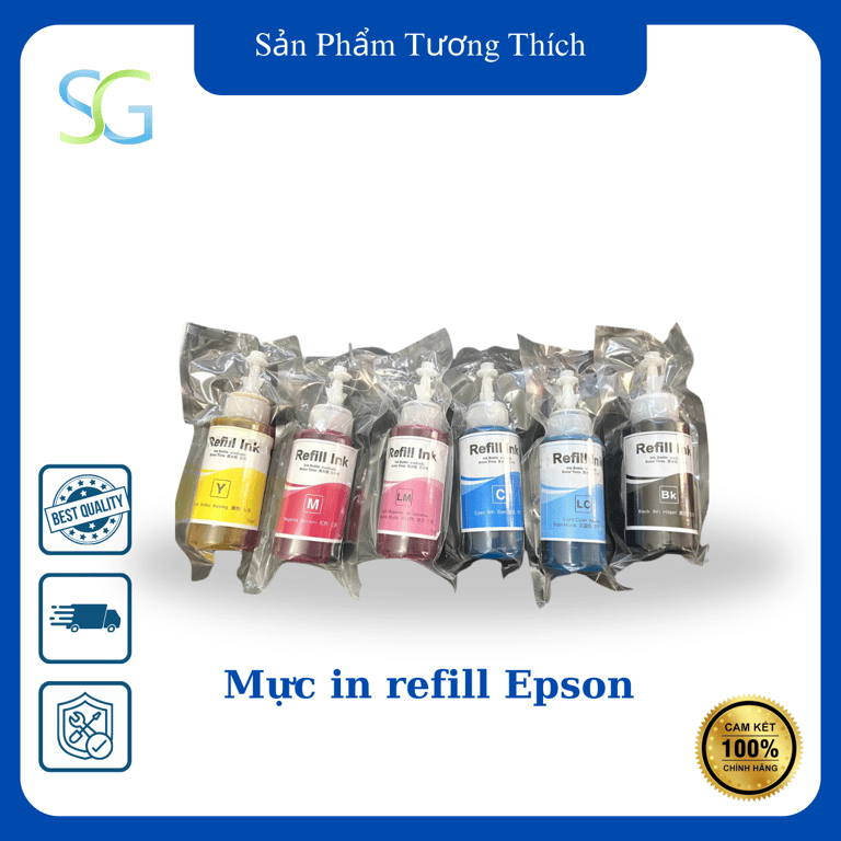 Bộ Mực Epson Refill Dùng Chung Cho Dòng L-Seria