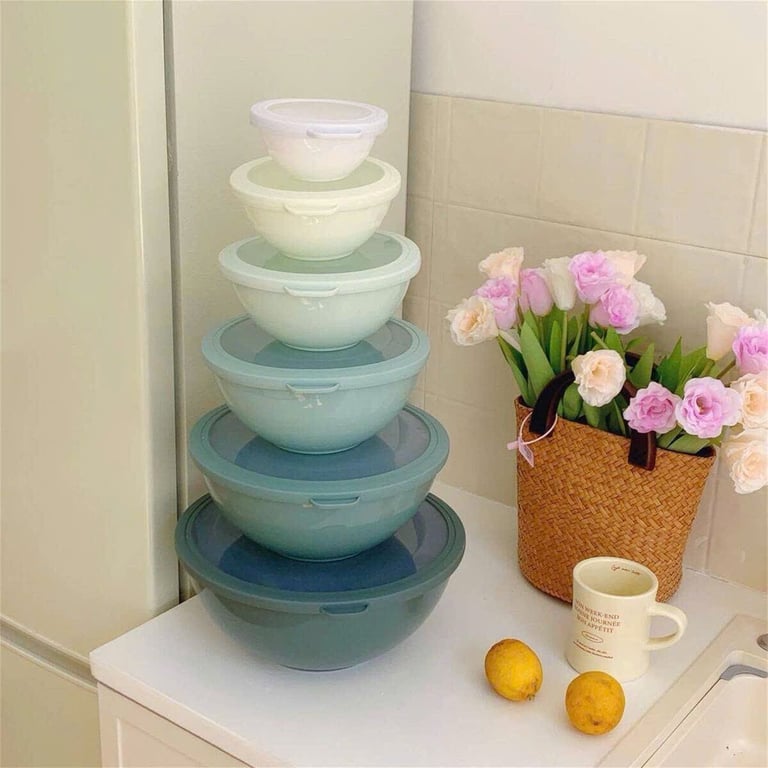 SET 6 BÁT NHỰA COOK WITH COLOR TPR DÙNG ĐƯỢC LÒ VI SÓNG