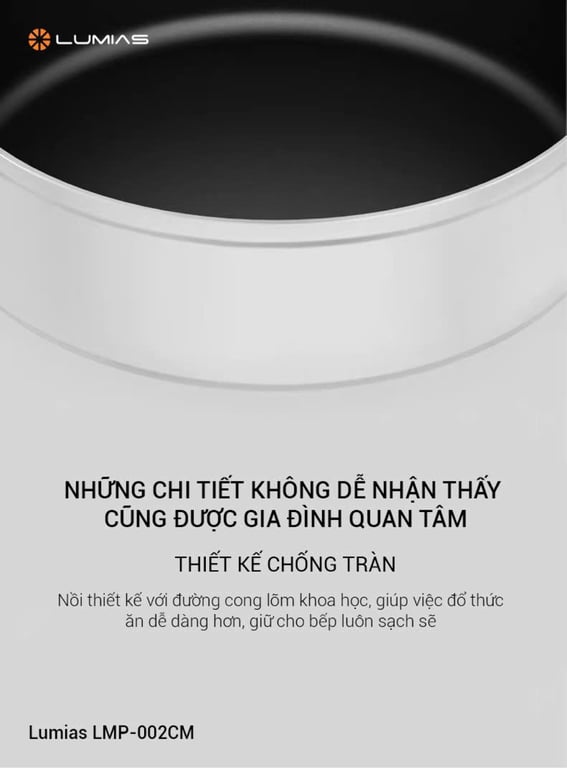 NỒI LẨU LUMIAS CHỐNG DÍNH 20CM - siêu phẩm mùa mưa