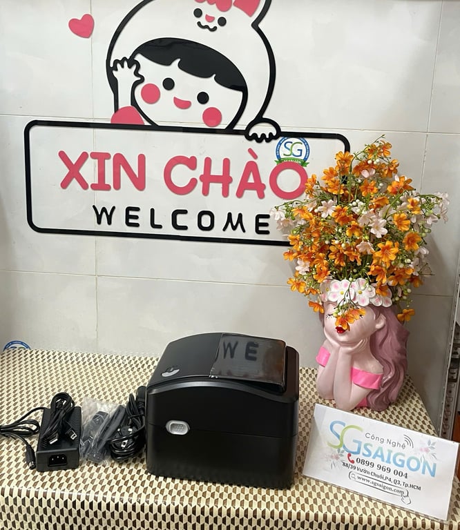Máy in tem mã vạch Xprinter XP-420B (cổng USB+Lan)
